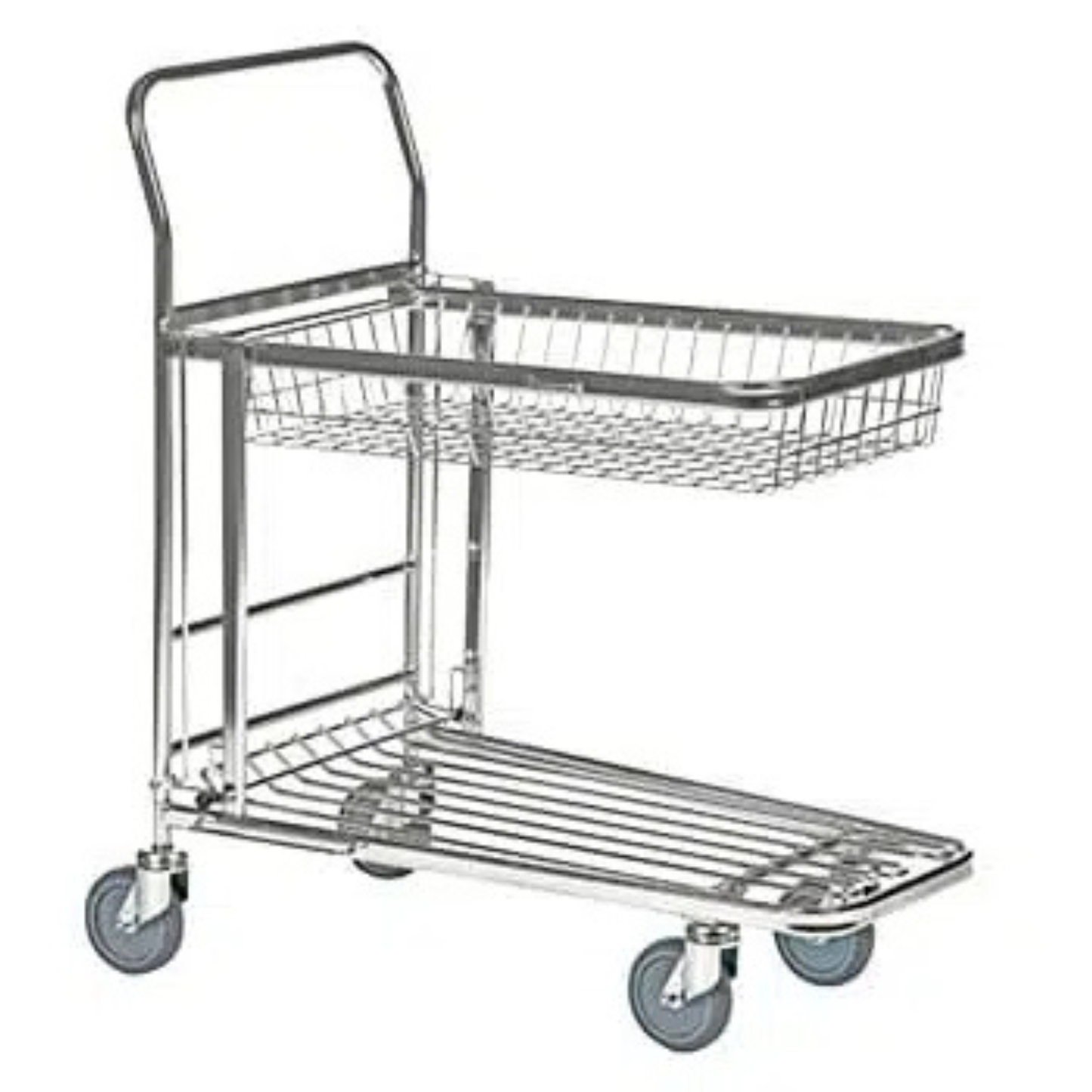 Butiksvogn med kurv