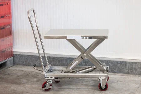 Rustfri løftevogn