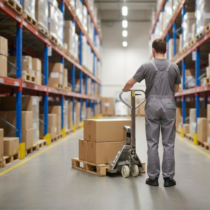 Rustfri palleløfter med vægt