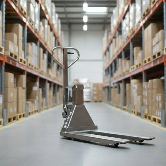 Rustfri palleløfter med vægt