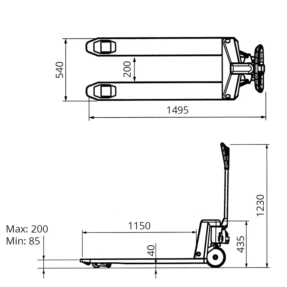 Standard palleløfter