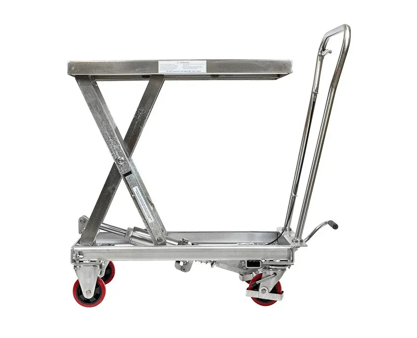 Rustfri løftevogn