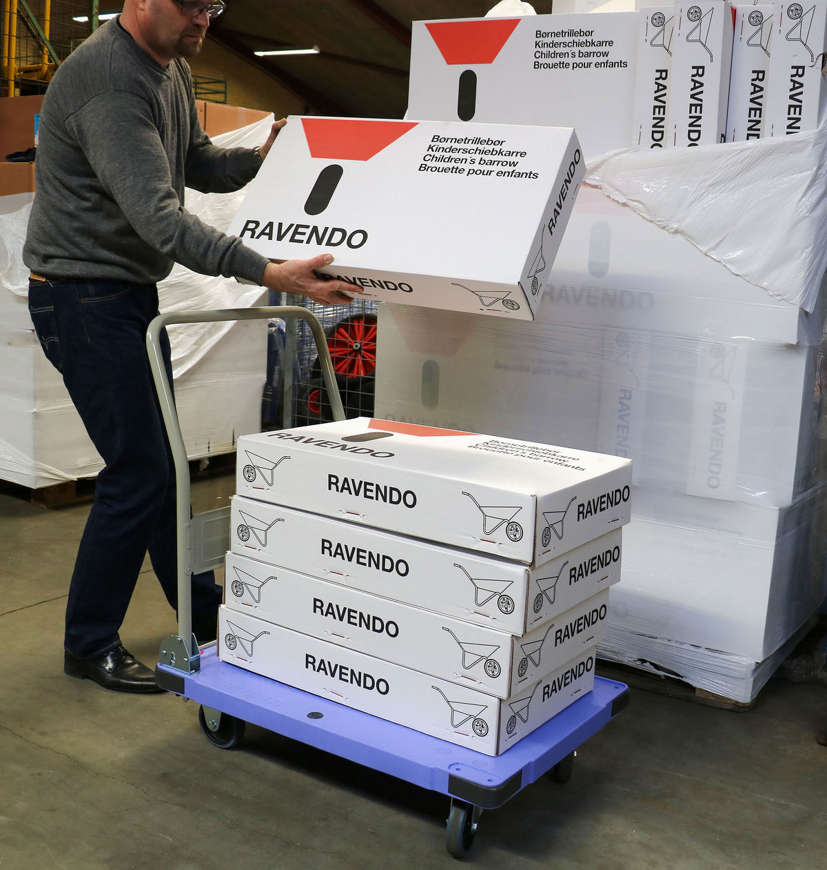 Ravendo lagervogn WHTP300WB, 300 kg – produktbillede 3